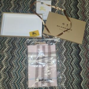 Burberry Pink Cashmere Scarf
